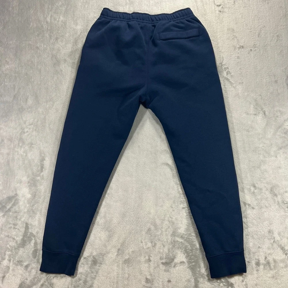 NIKE Jogger Sweatpants Mens M Navy Blue Encore CJ1616-419‎ Fleece Comfy